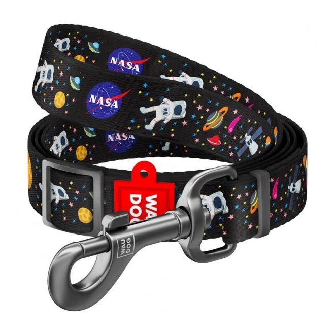 Waudog nylon kutyapóráz "NASA" mintával