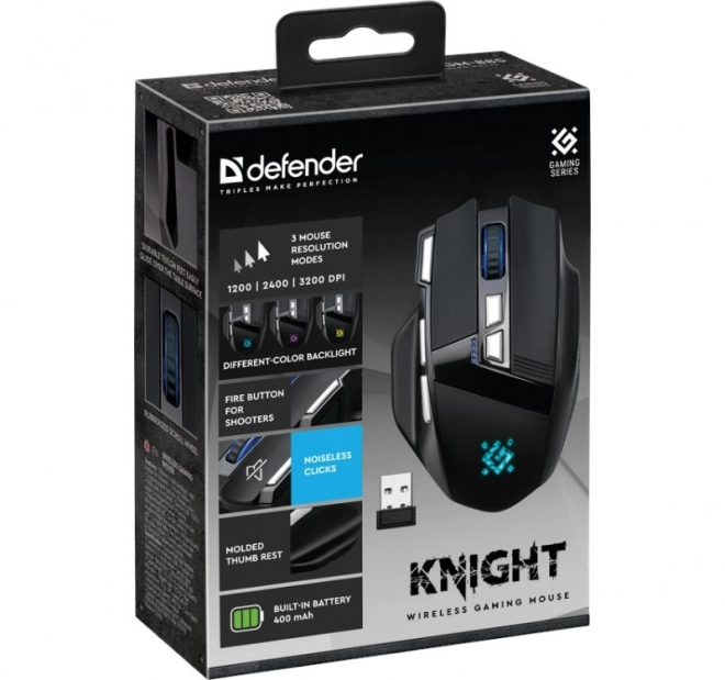 Vezeték nélküli Gamer Egér Knight