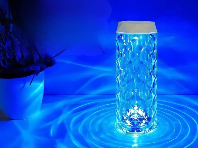 Levegő párásító és aroma diffúzor USB RGB kristályokkal