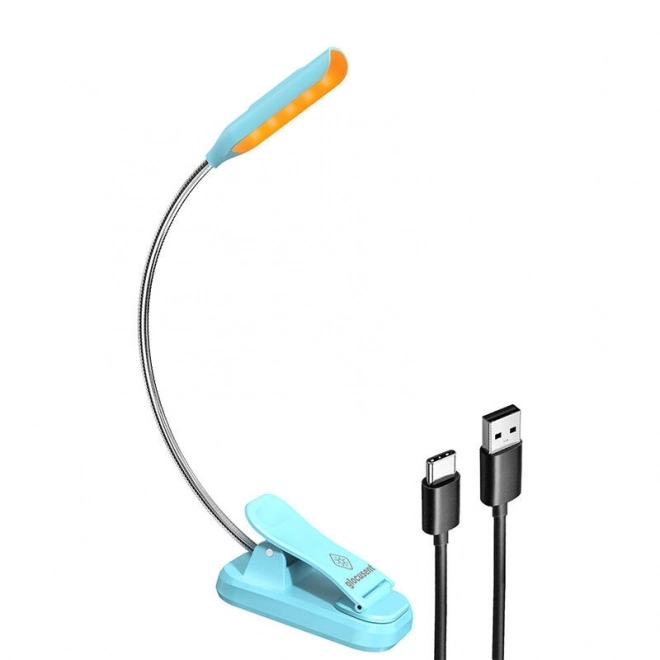 Vezeték nélküli kapcsos lámpa Glocusent mini USB-C kék