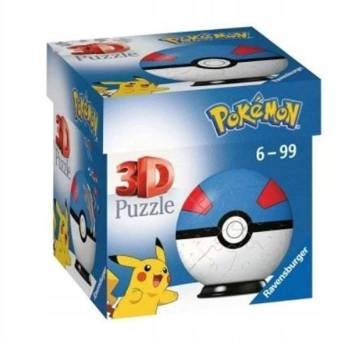 3D Puzzle Kék Pokémon Gömb 54 darabos