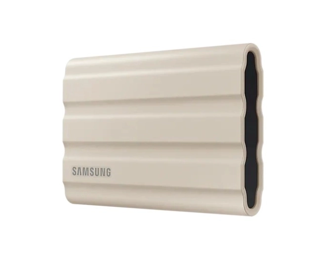 T7 Shield SSD 2TB USB 3.2 hordozható adattároló, bézs