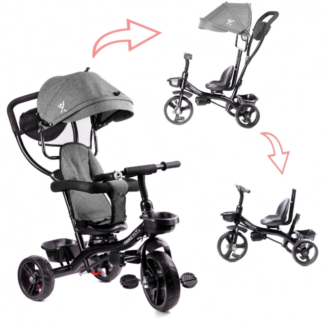 Szürke Trike Fix Lite háromkerekű bicikli – Szürke
