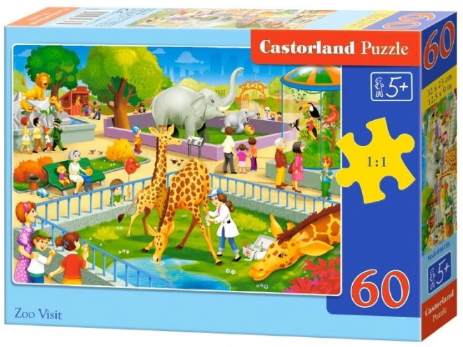 Safari állatok puzzle 60 darabos