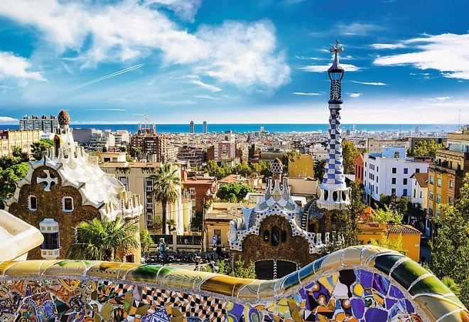 1500 darabos puzzle - Park Guell, Barcelona