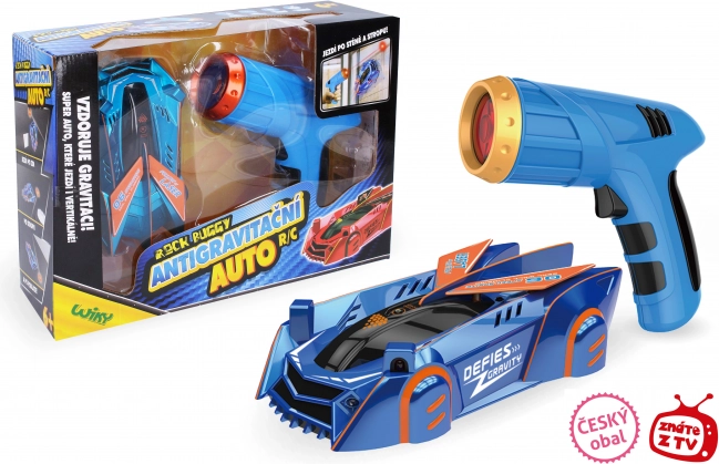 ROCK BUGGY Antigravitációs RC autó lézerrel, 15 cm, kék