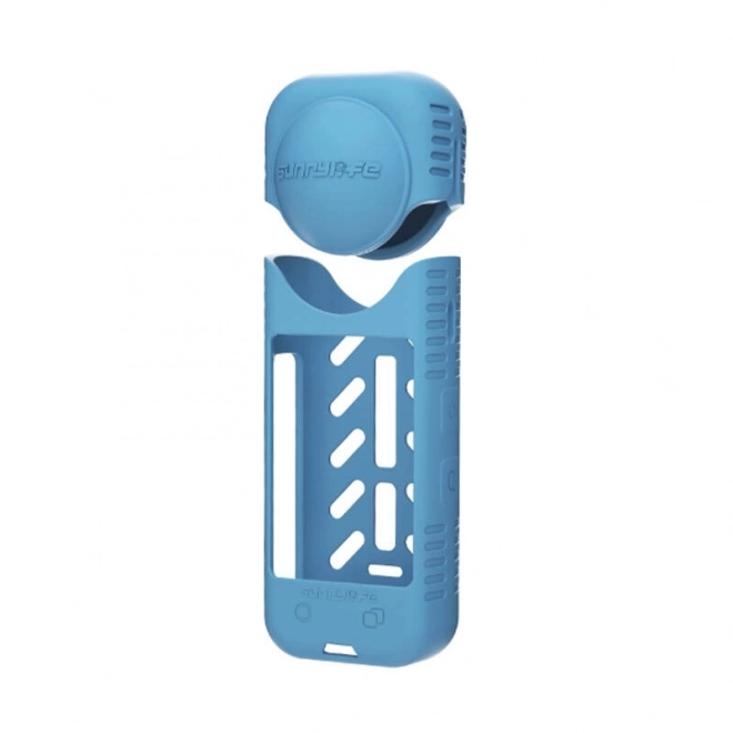 Szilikon tok és objektívsapka Sunnylife az Insta360 X4-hez (kék)