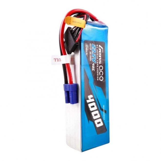 Lipo akkumulátor 4000mAh 22,2V 45C 6S1P EC5 csatlakozóval