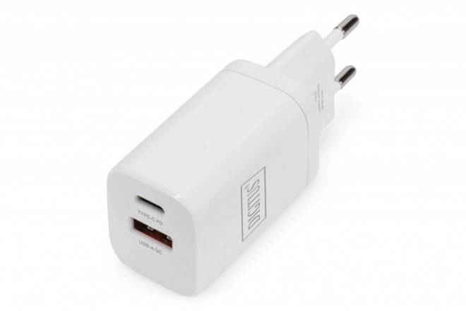 Kompakt fehér USB töltő 30W teljesítménnyel