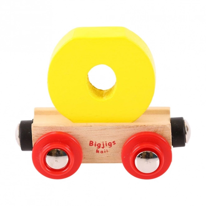 Bigjigs rail fa vonatkocsi - o betű