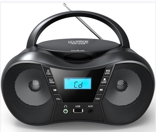 Hordozható CD lejátszó USB és Bluetooth funkcióval