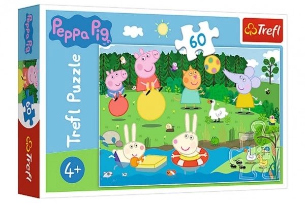 Peppa malac tóparti puzzle 60 darabos