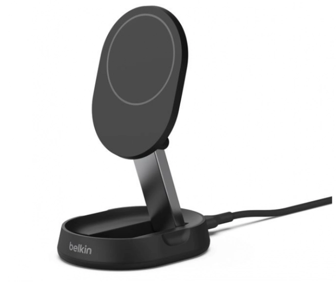 Fekete mágneses BoostCharge vezeték nélküli töltő Qi2 15W teljesítménnyel