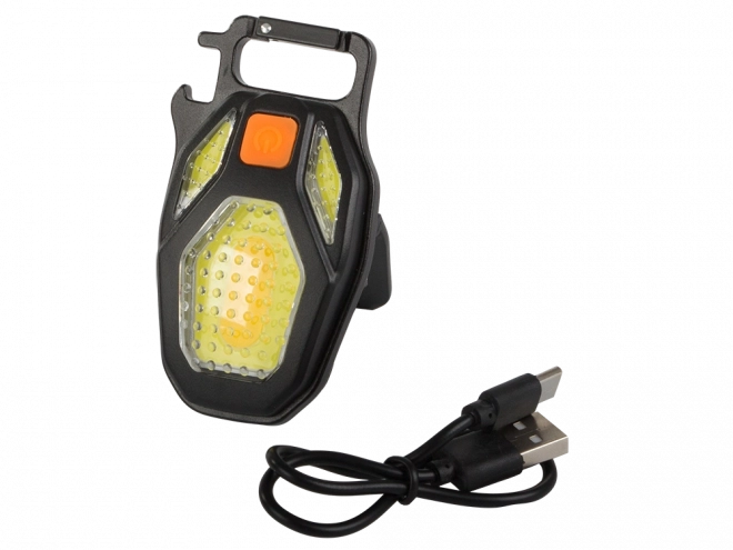 Usb tölthető led lámpa kulcstartóval és nyitóval