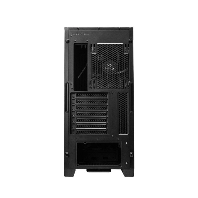 Fekete MidTower ház elegáns kialakításban