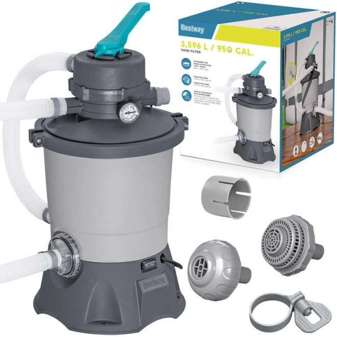 Bestway 3596 l/h homokszűrő szivattyú medencékhez
