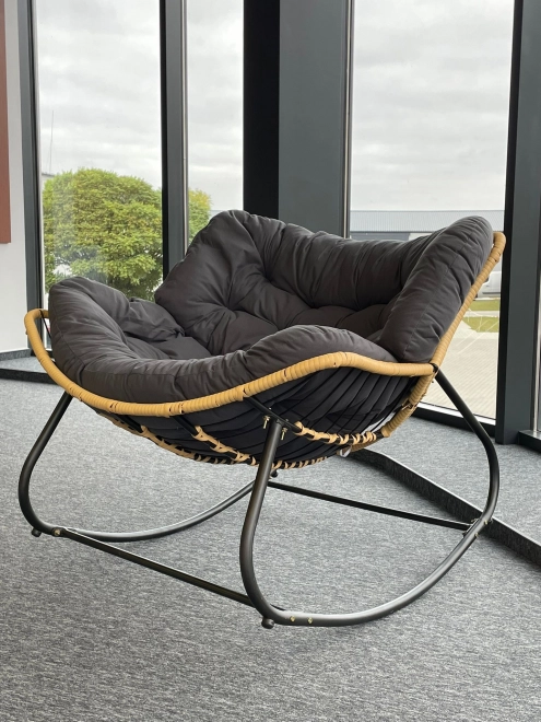 Modern skandináv szürke hintaszék Cocoon