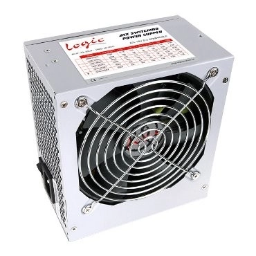 Számítógépház tápegység 400W 120mm ventilátorral