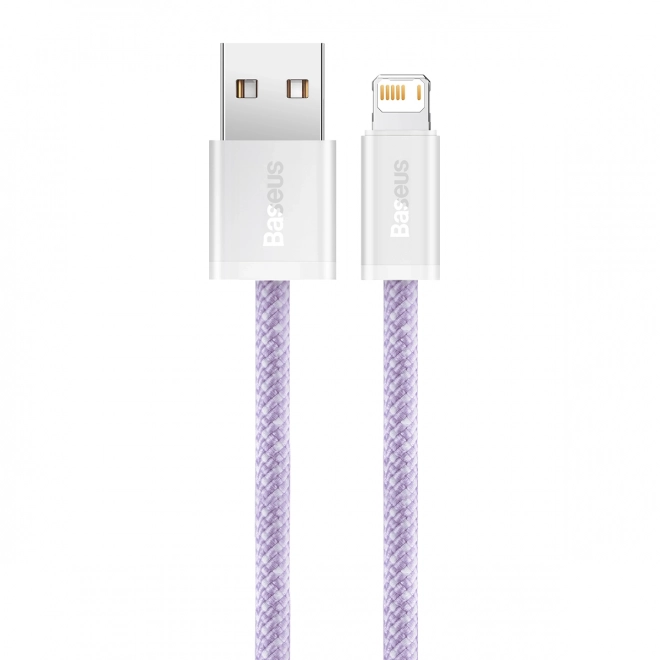 Baseus dinamikus USB Lightning kábel, lila, 2 m