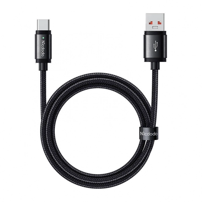 Fekete Mcdodo USB-A - USB-C gyors töltőkábel, 1,5 m, 120W