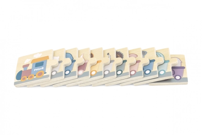 Drewniane numerikus puzzle - VIGA PolarB Montessori