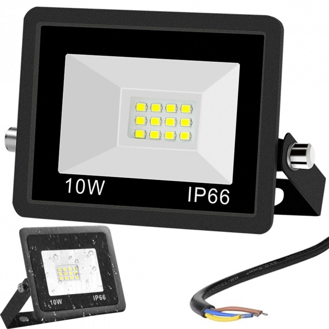 Kültéri LED halogén reflektor 10W 6000K vízálló