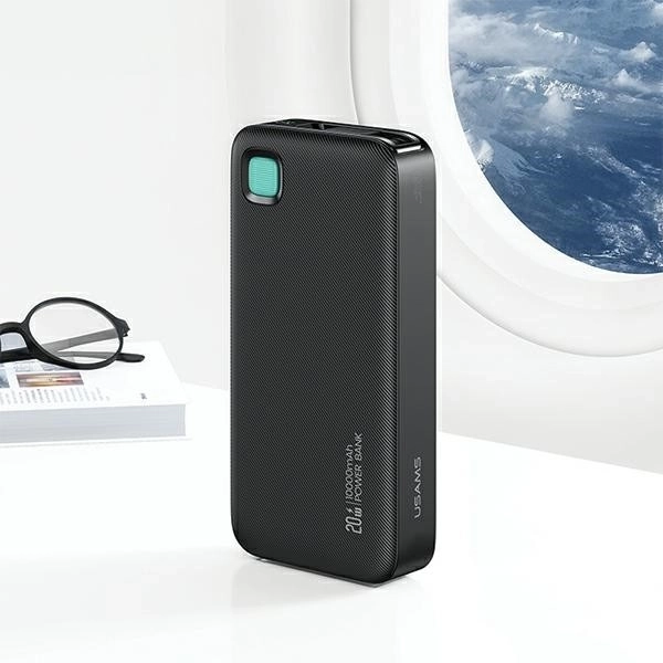 Powerbank 10000mAh 20W USB-C gyors töltés fekete