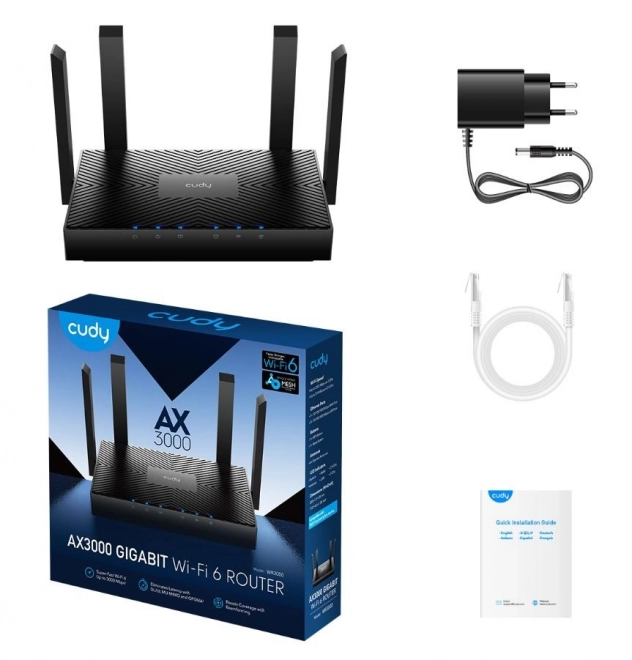 WR3000S Mesh Gigabit WiFi AX3000 irányító