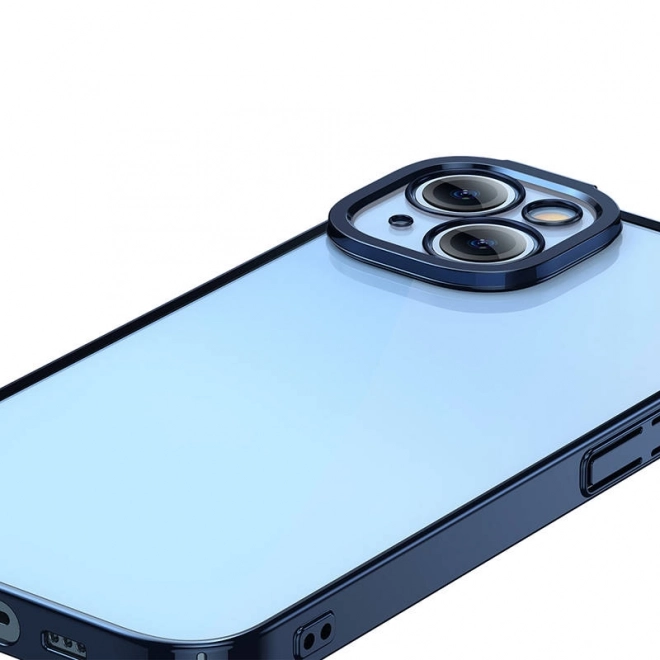 Átlátszó Baseus Glitter tok és edzett üveg iPhone 14 Plus-hoz