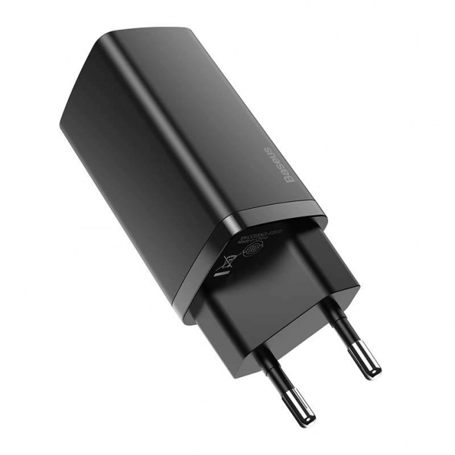 Gyors utazási töltő Baseus GaN2 Lite USB C 65W fekete