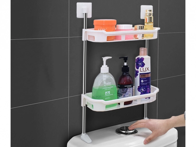 Fürdőszobai polc WC ülőke fölé