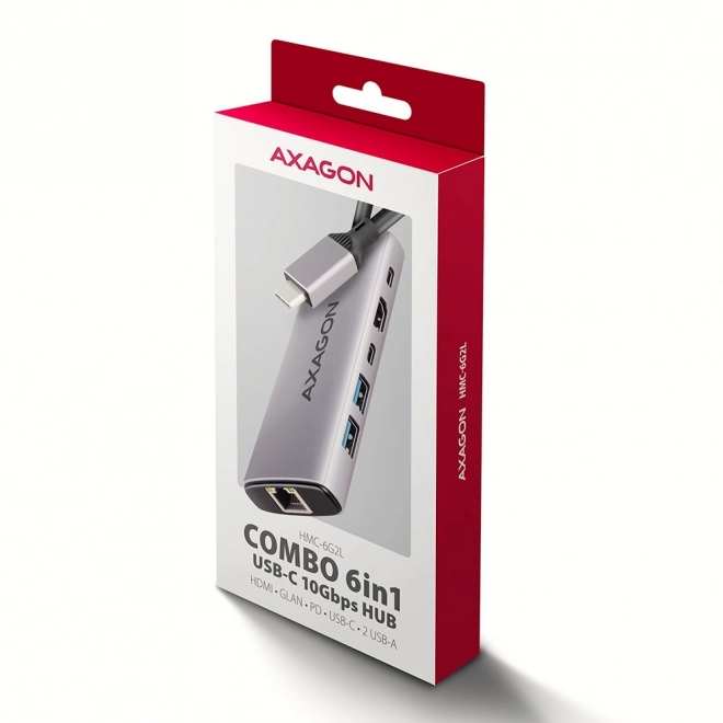 Axagon sokportos USB-C HDMI hub