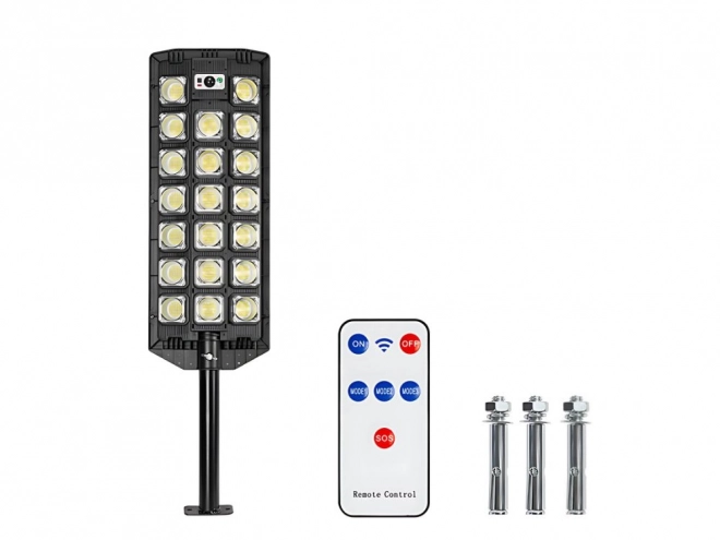 Napelemes LED utcai lámpa távirányítóval