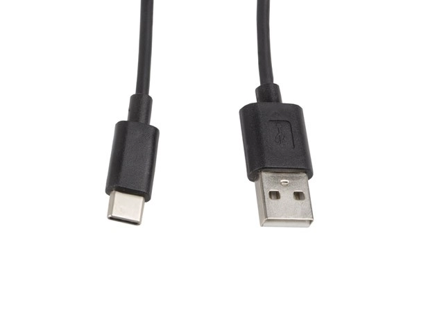 Fekete USB-C - USB-A kábel 1M