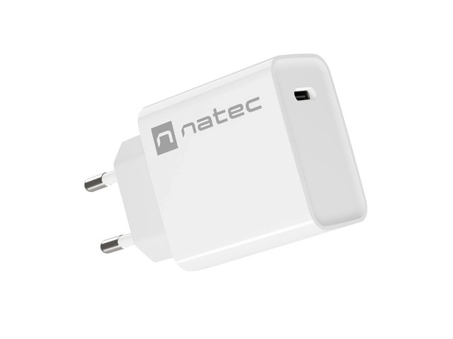 Fehér USB-C gyors töltő 20W Natec Ribera