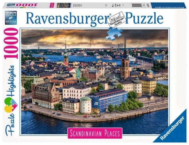 Ravensburger puzzle 1000 darab - skandináv város látképe