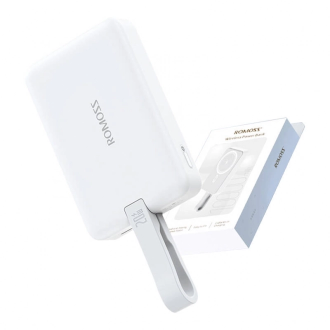 Romoss mágneses powerbank 10000mAh 20W fehér