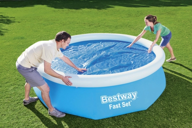 Bestway napelemes medencetakaró