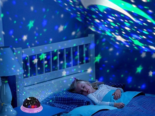 Csillagos éjszakai projektor LED lámpa