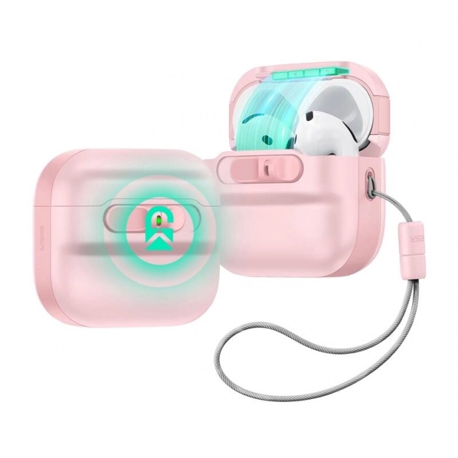 Ellenálló rózsaszín tok AirPods 4-hez