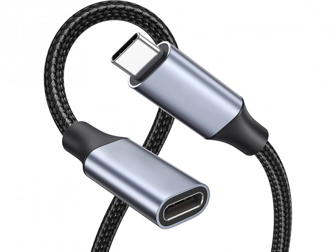 Usb-c hosszabbító kábel szövetborítással 2m