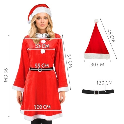 Mikulásné ruha szett