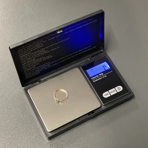Zsebméretű digitális mérleg 0,1 g pontossággal és 500 g kapacitással