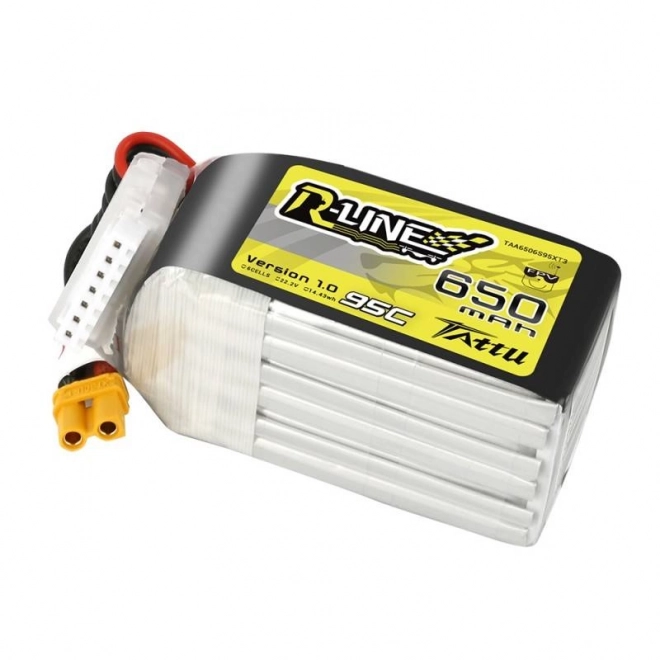 tattu r-line drón akkumulátor 650mah 22.2v 95c