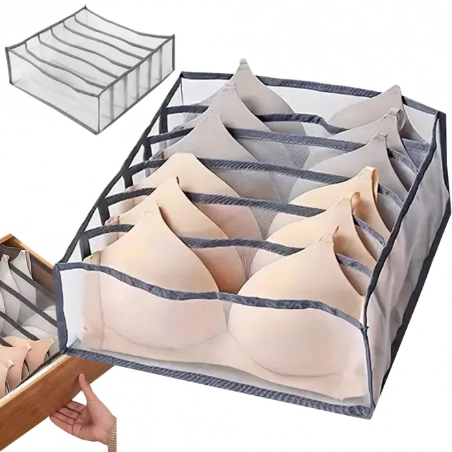 Fehérnemű rendező 6 rekeszes tároló