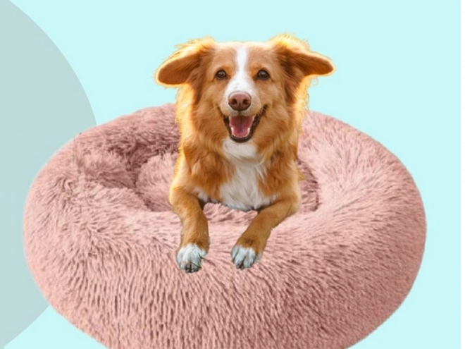 Bolyhos macskaágy puha kanapé párna 80 cm – Rózsaszín