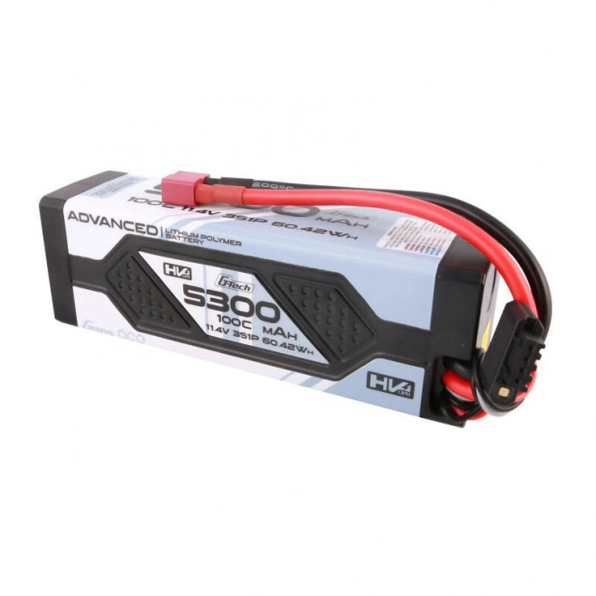 Gens ace nagy teljesítményű 5300mAh 11,4V 100C Lipo autó akkumulátor