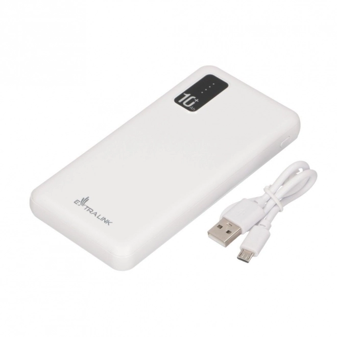 Extralink powerbank 10000 mAh fehér