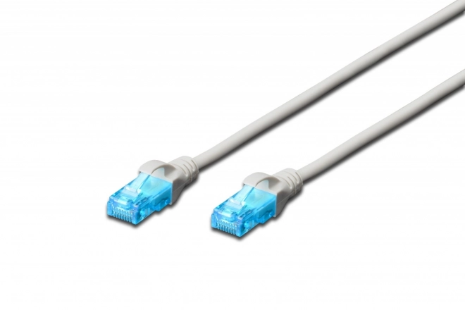 Szürke RJ45 Patch Kábel U/UTP Kat.5e 7m