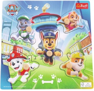 Fából készült mini puzzle MANCs Őrjárat – 5 darab